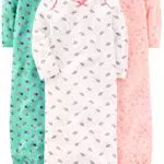 Simple Joys by Carter's Baby-Mädchen 3-Pack Cotton Sleeper Gown Infant-and-Toddler-Nightgowns