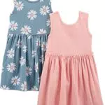 Simple Joys by Carter's Mädchen Short-Sleeve and Sleeveless Dress Sets