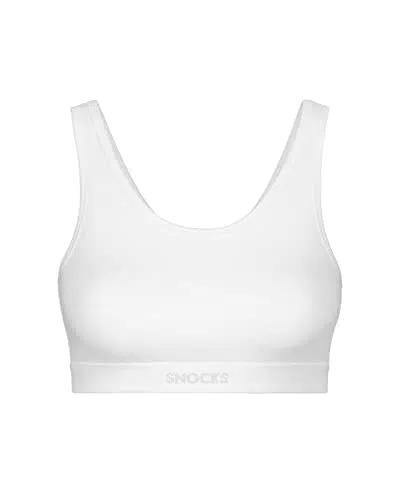 Snocks Bustier Damen Bio Baumwolle Bügelloser Bralette Sport BH für Yoga und Pilates