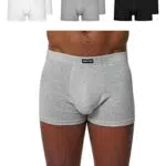Snocks Herren Retro Boxershorts 6er - Set in den Gr. S - 4XL aus Baumwolle I Retro Unterhosen für Männer mit idealer Passform & Tragegefühl ganz ohne zwicken oder aufrollen I Schwarz/Grau/Weiß