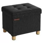 SONGMICS Sitzhocker mit Stauraum, klappbare Sitzbank für Wohnzimmer und Schlafzimmer