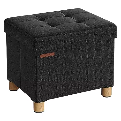 SONGMICS Sitzhocker mit Stauraum, klappbare Sitzbank für Wohnzimmer und Schlafzimmer