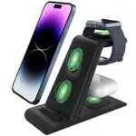SPGUARD 3 in 1 Ladestation für Apple Magsafe, kompatibel mit iPhone und Apple Watch