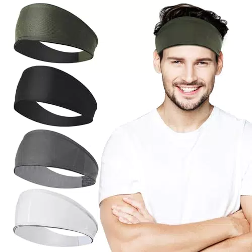 Sport Stirnband für Damen und Herren – Feuchtigkeitsableitendes Schweißband für Jogging, Yoga und Radfahren