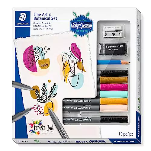STAEDTLER Line Art & Botanical Set - Kreatives Zeichenset für botanische Designs
