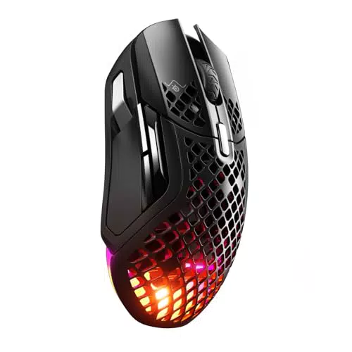 SteelSeries Aerox 3 Onyx - Superleichte Gaming-Maus - TrueMove Core Optical Sensor mit 8.500 CPI - Federleichtes Gewicht von nur 59 g Robuste Bauweise