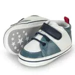 Sterntaler Baby Jungen Babyschuh mit rutschfester Sohle - mittelblau