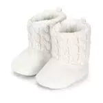 Sterntaler Baby Mädchen Strick Babyschuh - Mid-Top Babyschuh mit Kunststoffsohle