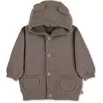Sterntaler Kleinkind Jungen Strickjacke Baby GOTS Strickjacke Emmi - Strickjacke Baby - Strickjacke mit Öhrchen und Knopfleiste - braun