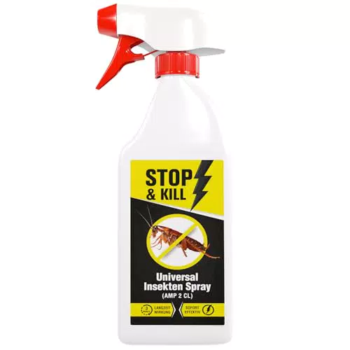 STOP & KILL Insekten Spray - Effektive Bekämpfung gegen Ungeziefer, geruchlos und biologisch abbaubar
