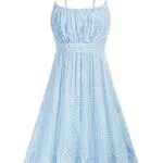 CL1582S22-09 Damen A-Linie Strandkleid ärmellos mit Blumenmuster