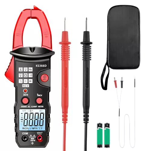 Klein Digitalstromzange AC/DC 600A – TRMS Multimeter mit Taschenlampe und NCV