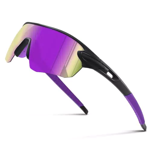 Suoso Fahrradbrille Sportbrille für Herren und Damen – UV-Schutz Sonnenbrille