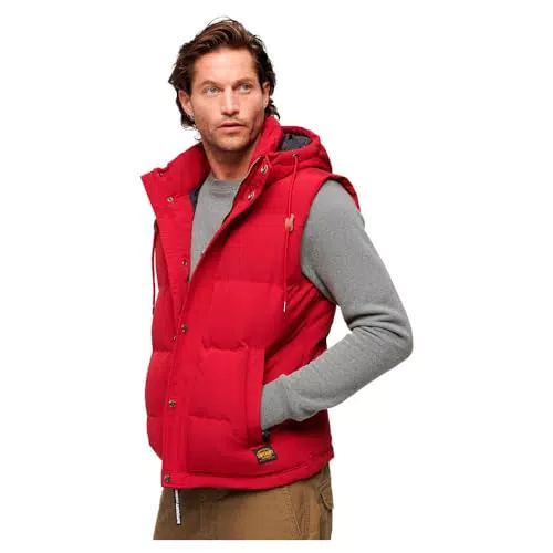 Superdry Herren Weste mit Kapuze – Stilvolle Jacke für jeden Anlass