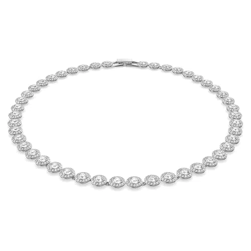 Swarovski Angelic Halskette Rund Rhodiniert
