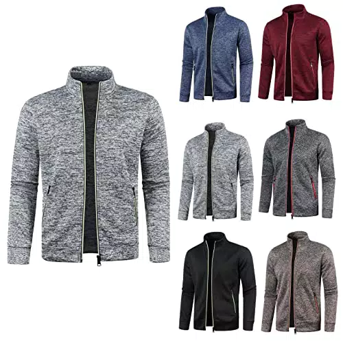 Sportjacke Herren ohne Kapuze – Klassische Trainingsjacke mit Reißverschluss