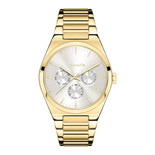 Tamaris Damen analog Quarz Uhr mit Edelstahl Armband TT-0093-MM