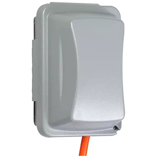 TayMac MM410G Wetterfeste Abdeckplatte für Steckdosen aus Polycarbonat