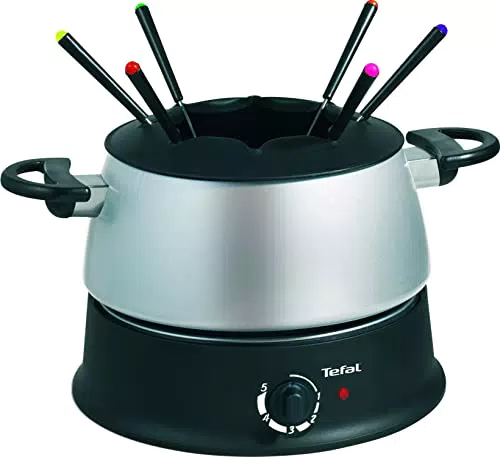 Tefal EF3000 Fondue Set – 1200 Watt, für Öl, Käse und Schokolade, mit Spritzschutz