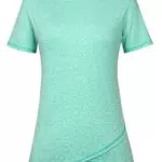 Terecey Damen Sportshirt Kurzarm – Atmungsaktives Funktionsshirt für Fitness und Yoga