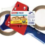 TESA 57455 Klebebandrollen Set mit Handabroller, 50 mm x 66 m