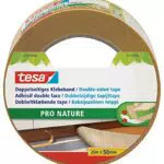 tesa Doppelseitiges Klebeband PRO NATURE – Stark und vielseitig für Böden und Basteln