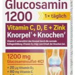 tetesept Glucosamin 1200 - Hochdosiertes Vitamin D3 & C für gesunde Knochen
