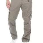 Timezone Herren Cargo Jeans Hose BenitoTZ Loose Fit Cargohose 100% Baumwolle Beige
