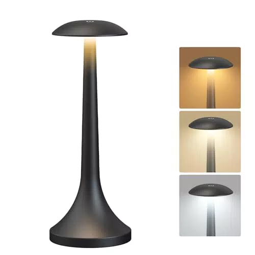 Lampenwelt Kabellose dimmbare LED Tischlampe IP54 für Garten und Restaurant