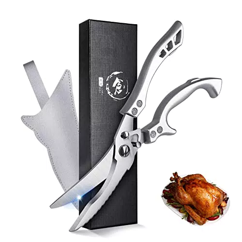 TIVOLI Geflügelschere - Scharfe Küchenschere für Fleisch, Fisch und Gemüse