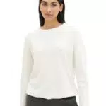 TOM TAILOR Damen Sweatshirt mit Struktur