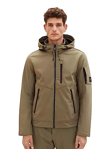 TOM TAILOR Herren Softshell-Jacke mit Fleece-Innenfutter
