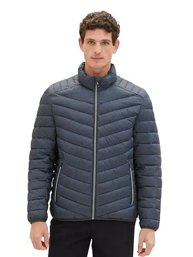 TOM TAILOR Herren Steppjacke Lightweight mit Stehkragen - Minimal Design