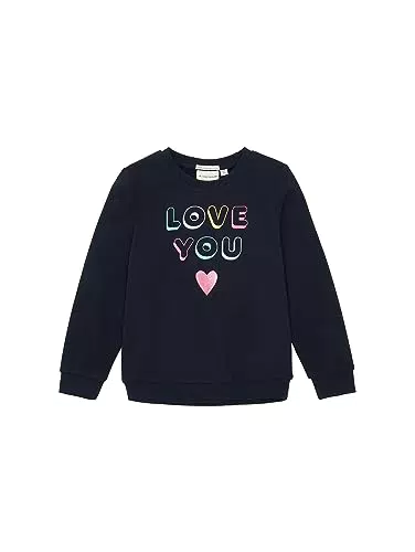TOM TAILOR Mädchen Sweatshirt mit Schriftzug