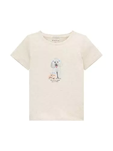 TOM TAILOR Mädchen Kinder T-Shirt mit Pudel-Print 1037128