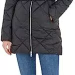 Tommy Hilfiger Damen Daunenmantel mit Gürtel, gesteppter Wintermantel