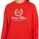 Tommy Hilfiger Damen Sweatshirt ohne Kapuze - Bequemer Stil für jeden Tag
