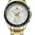 Tommy Hilfiger Multifunktions-Quarz-Uhr mit Gold-Edelstahl-Armband - Modell 1791121