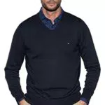 Tommy Hilfiger Herren CORE Cotton-Silk V-Neck Pullover