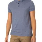 Tommy Hilfiger Herren Poloshirt Kurzarm Slim Fit Pretwist Mouline
