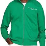 Tommy Hilfiger Herren Strickjacke Cardigan mit Reißverschluss Tommy Logo Zipper