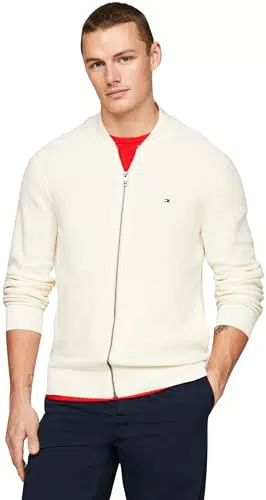 Tommy Hilfiger Herren Strickjacke mit Reißverschluss - Blau