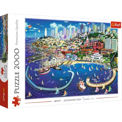 Trefl Puzzle San Francisco Bay – Premium Qualität für Kinder ab 15 Jahren