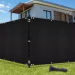 UIRWAY Sichtschutz Zaunblende Schattiernetz mit Ösen für Gartenzaun und Gewächshaus