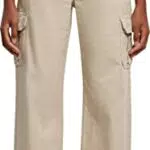Urban Classics Damen Cargo-Hose mit hoher Taille und geradem Schnitt