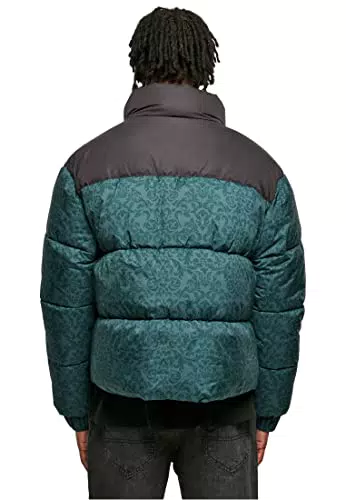 Urban Classics TB5540-AOP Retro Puffer Jacket für Herren