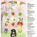 Ursus Mobile Frühlingserwachen, Höhe ca. 52 cm, ideale Raumdeko für Kinderzimmer