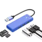 ORICO USB Hub mit SD/TF Kartenleser und 3 USB 3.0 Ports für Laptop und Konsole