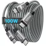 Apple USB C Kabel 100W PD Schnellladekabel für iPhone 15 Pro Max, MacBook Pro/Air