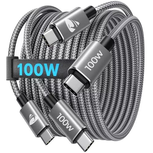 Apple USB C Kabel 100W PD Schnellladekabel für iPhone 15 Pro Max, MacBook Pro/Air